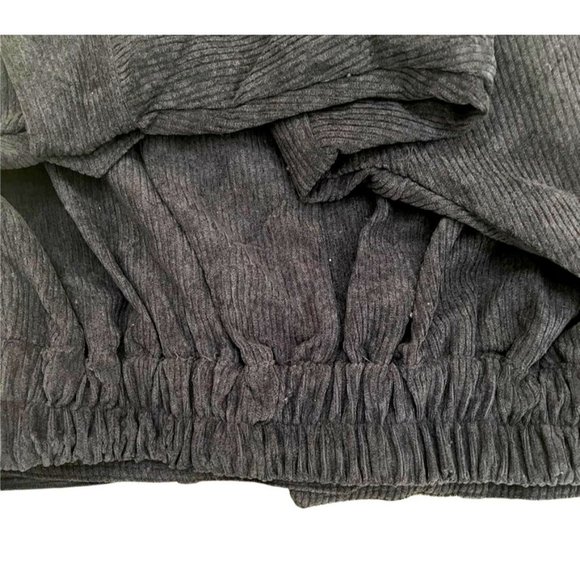 HYFVE WOMENS BLACK SHORT CORDUROY JACKET W/SIDE ZIP /WAISTED BUCKLE - S/M/L - Picture 5 of 12